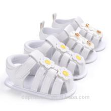 Neueste Sommer PU Leder Baby Mädchen Prinzessin Prewalker Flachen Sandalen für 3 Monate Mädchen